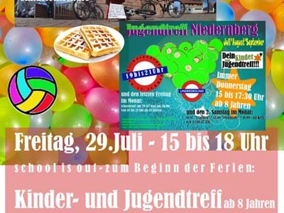 schoolsout im Jugendtreff ab 8!